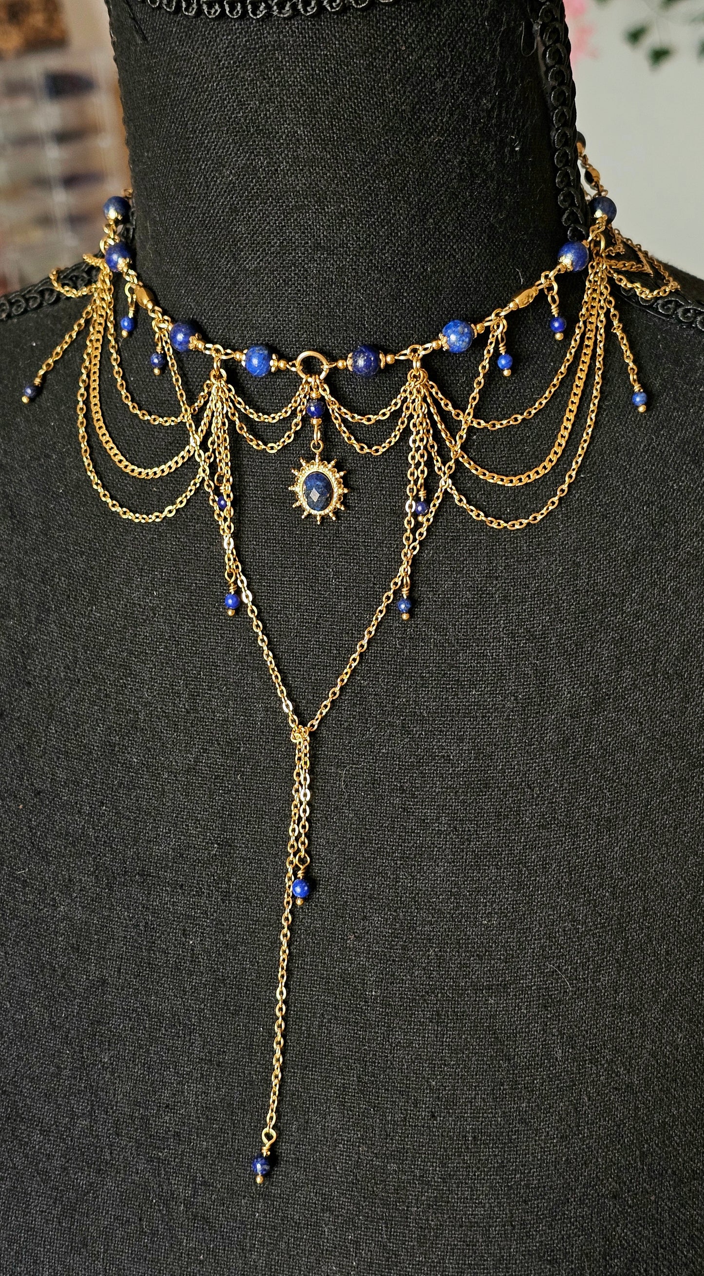 Collier "Crépuscule" Lapis-lazuli