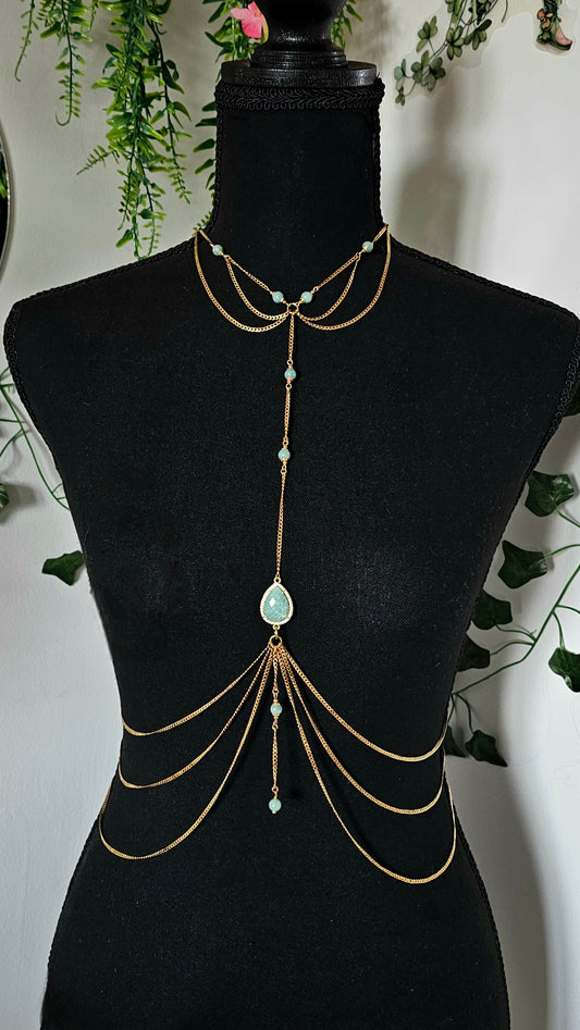 Bijou de corps Amazonite