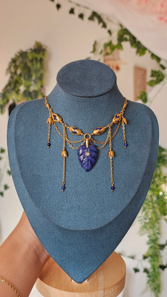 Collier "Elowen" Lapis-lazuli