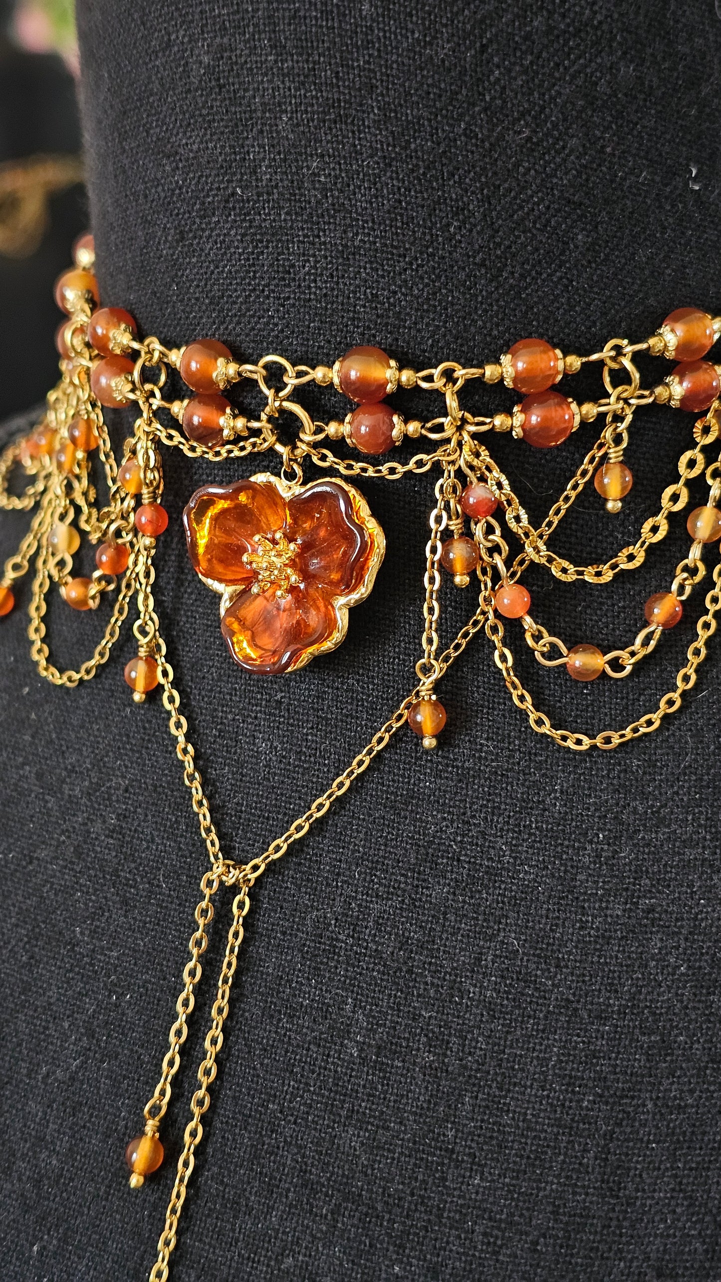 Collier "Nefertari" Cornaline