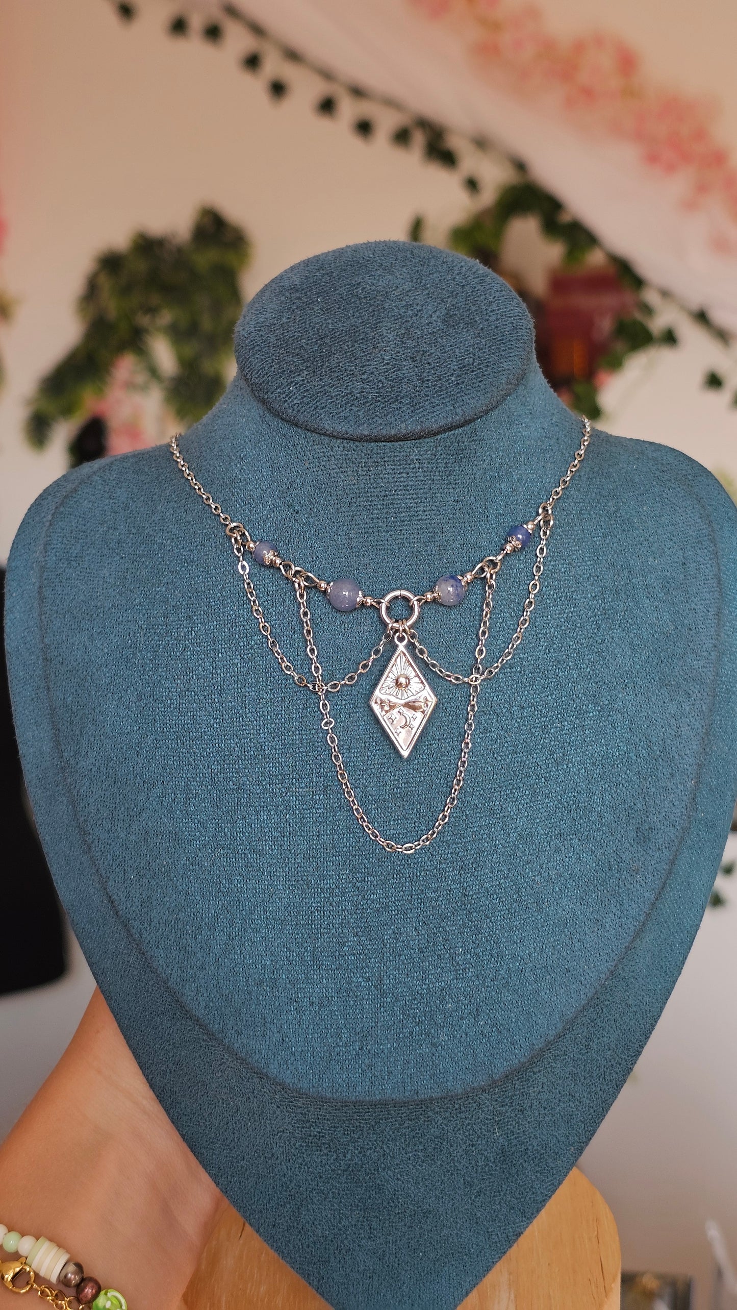Collier "Horizon" Aventurine bleue