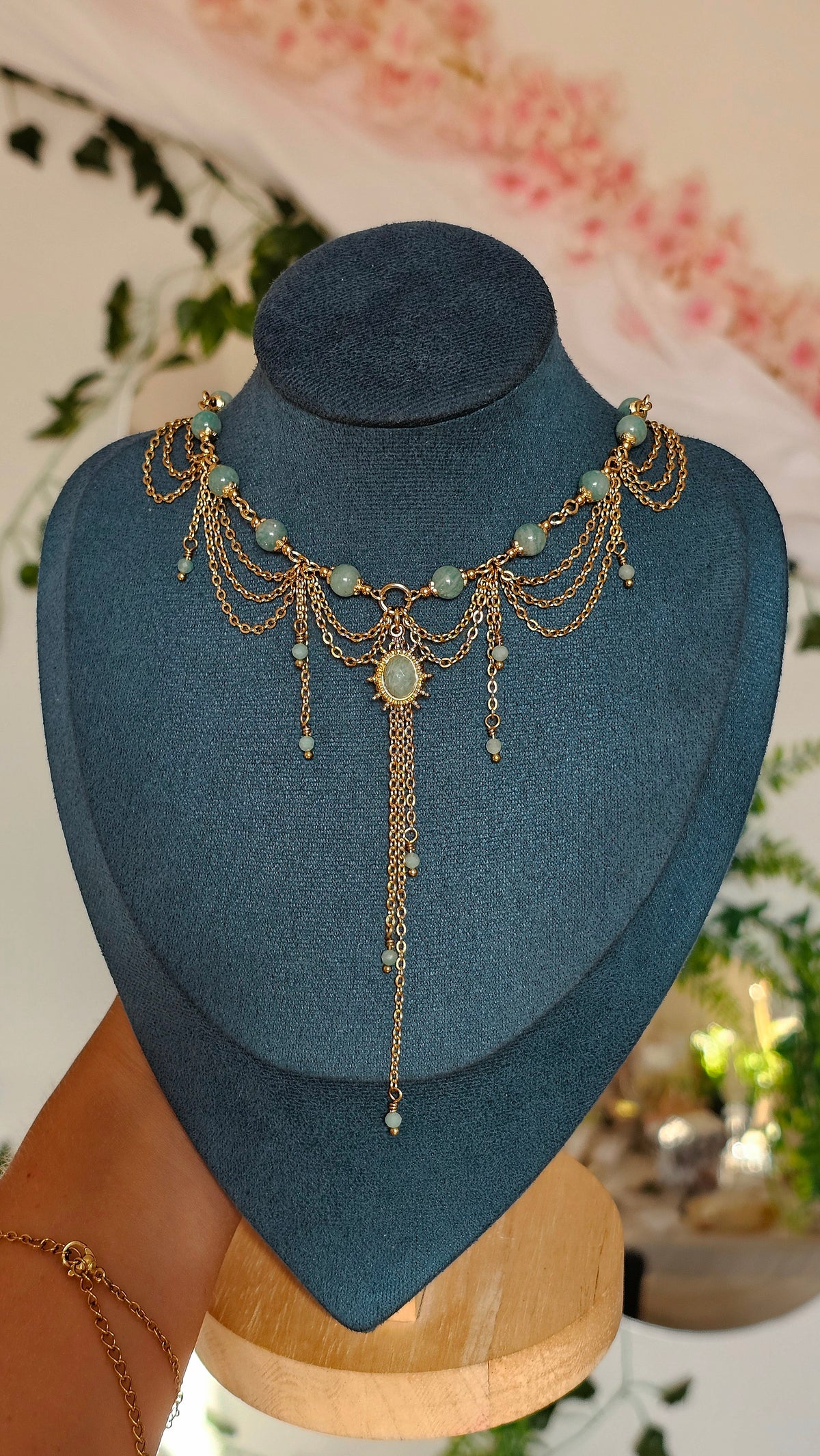 Collier "Nicolle" Amazonite
