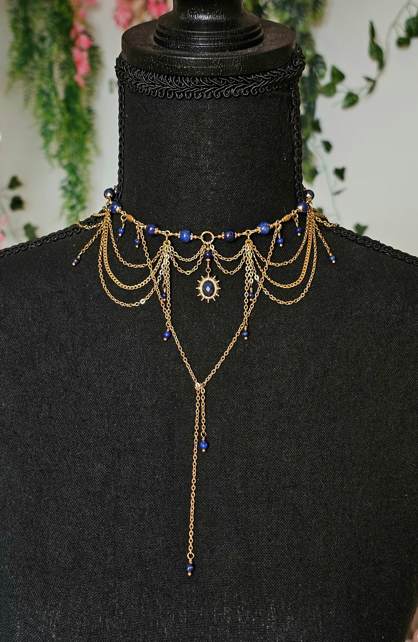 Collier "Crépuscule" Lapis-lazuli