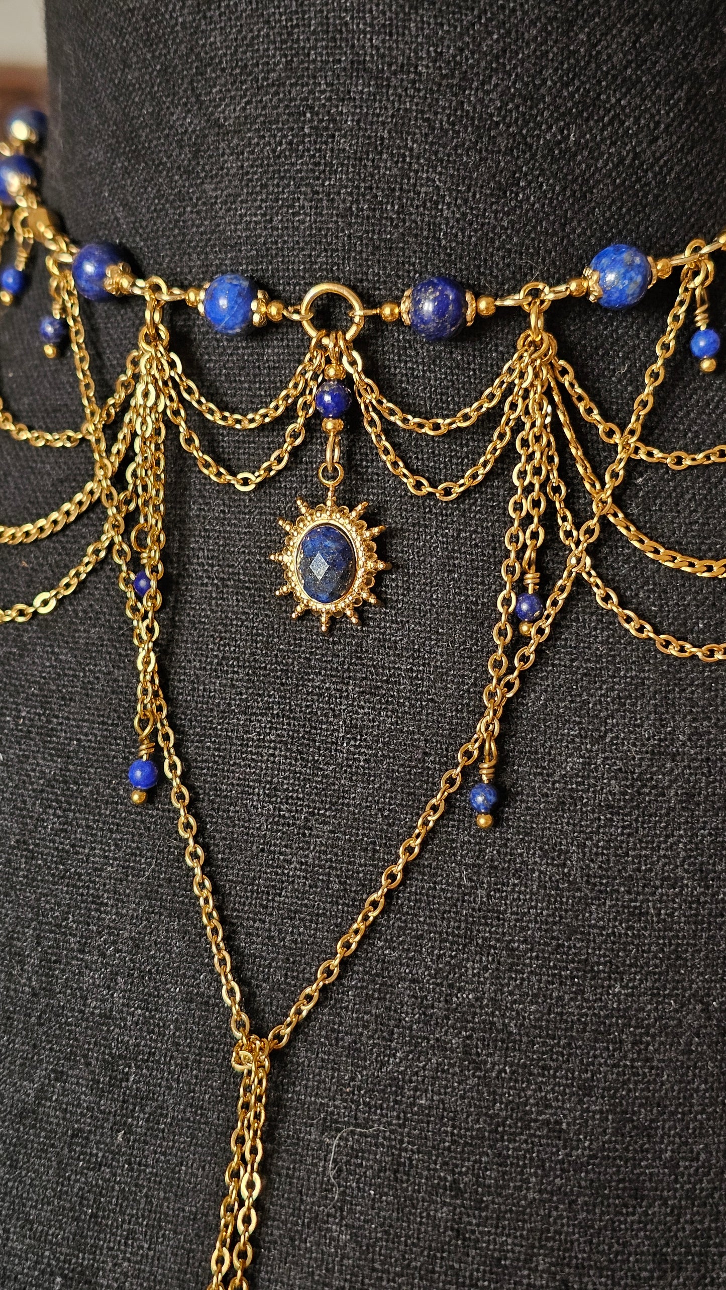 Collier "Crépuscule" Lapis-lazuli